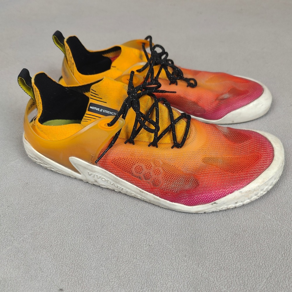 Vivobarefoot Motus Strength Barefoot Training Shoes Mens 13 Orange Pink Yellow‎ - Picture 2 of 11